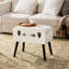 Tabouret de coiffeuse en bois massif Coleridge-838921158