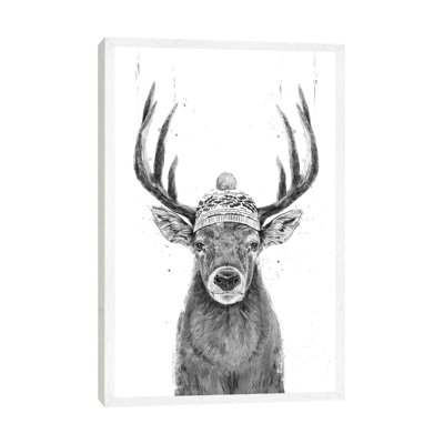 Let's Go Outside In Black And White by Balazs Solti - Print on Canvas