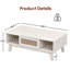 Table basse en bois avec tiroir et tablette-1855907087