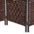6' Tall Wicker Weave 4 Panel Room Divider Privacy Screen - Brown-119456648-119456652