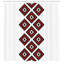 Rideau de douche à motif unique tribal native american zig zag aztec avec ornements brodés Susie-21844966