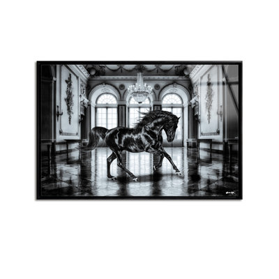 Ballroom Strut Horse Framed Acrylic