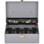 Boîte à espèces, 5 compartiments, 11-3/8 po x 7-1/2 po x3-3/8 po, gris