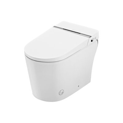 Smart Toilet With Night , Self-Cleaning Nozzle, Heated Seat, Foot Sensor, Remote Control, Led Display Control Bidet ,