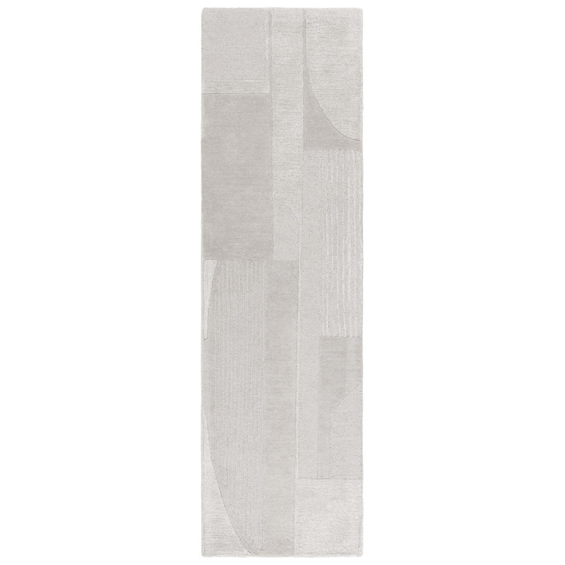 Tapis gris Fifth Avenue 251, Tapis de couloir 2 pi 3 po x 8 pi