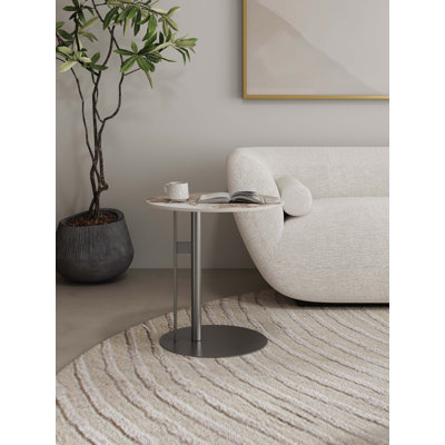 Jhaniya Modern End Table in Black
