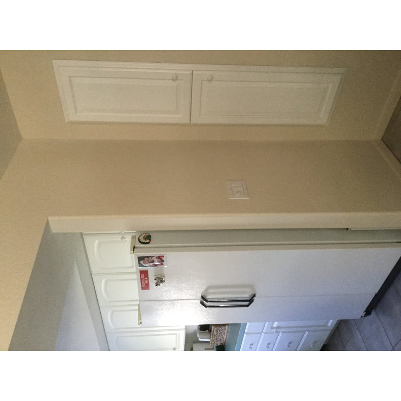 Solid Wood Linen Cabinet, White Enamel