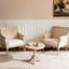 Fauteuil d'appoint français, fauteuil avec revêtement, fauteuil de lecture avec rotin rétro évidé, pour salons, chambres à coucher, fermes, balcons (beige), lit simple