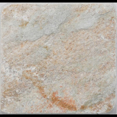 Carreau de mur et de plancher en pierre naturelle 4 po x 4 po Quartzite