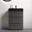 Meuble-lavabo autoportant avec grand lavabo et rangement