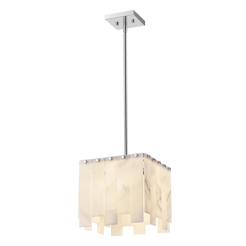 Arrianne 1 - Light Square/Rectangle Pendant, Polished Nickel