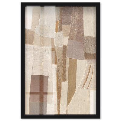 Art mural bohème «Grain of the Earth II» par Art Remedy, cadre noir, 25 x 37