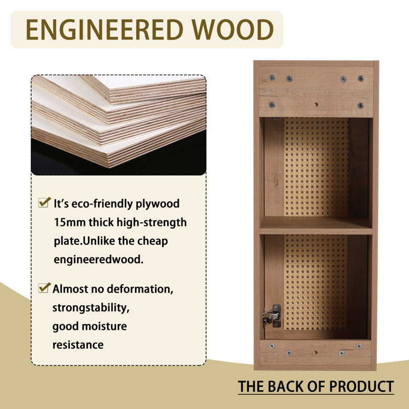 Olita Wall-Mounted Floating Bathroom Storage Cabinet