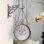Double-Sided Vintage Wall Clock, Silent Bronze Decorative Hanging Clock for Living Room, Hallway & Cafe