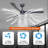 52 Inch Ceiling Fan With Led Night Light Remote Control-117560439