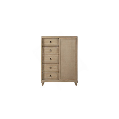 Commode 5 tiroirs finition sable