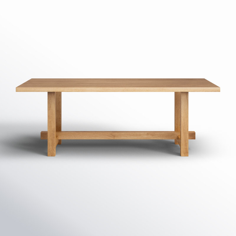 Suke Solid Wood Dining Table, Natural