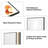 Vertell Oversize Rectangle Full Length Mirror Metal Mirror for GYM/ Bedroom with Stand-266080969-266080972