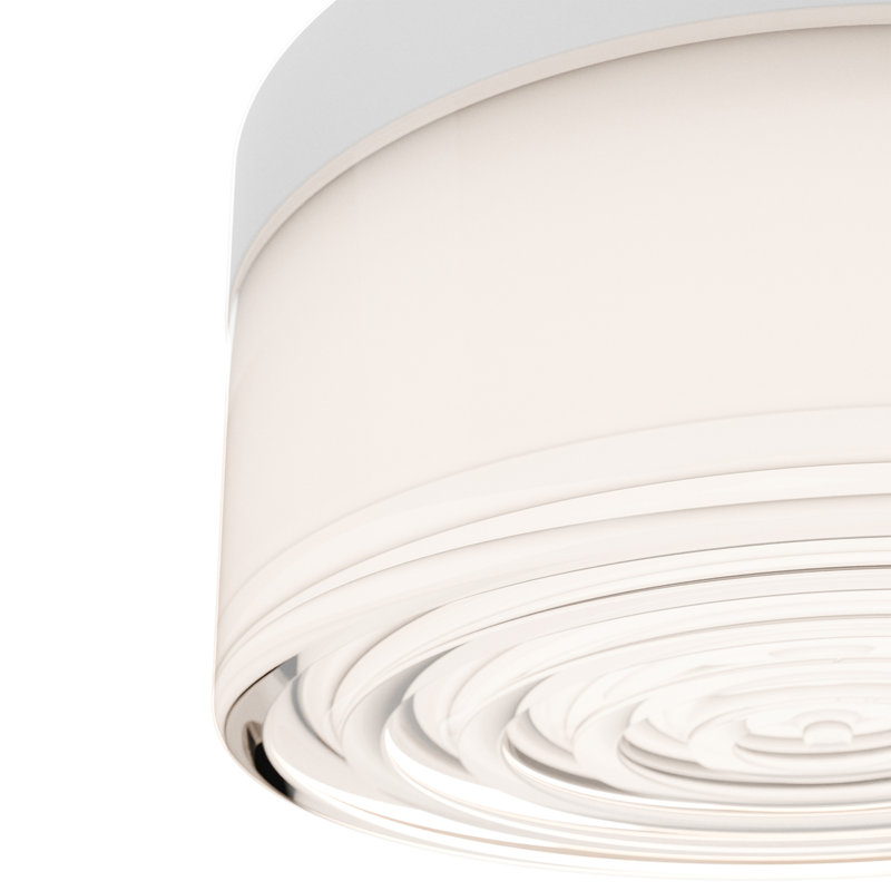 Balto I Dimmable LED Outdoor/Indoor Flush Mount With Built In Color Temperature Switch from 2700K/3000K/3500K/4000K, White