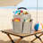 Foldable Cleaning Caddy, Portable Beach Basket, Multifunctional Storage Basket