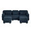 Canapé modulaire surdimensionné en U Cloud Couch Cloud, canapé 3 places avec 2 repose-pieds, coussins de siège épais et confortables, tissu en velours côtelé respirant