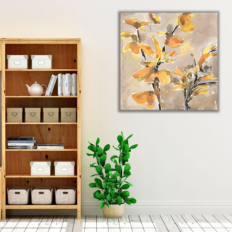 «Ginkgo Leaf Moment I», reproduction d'art sur toile, H 24 po x l 24 po