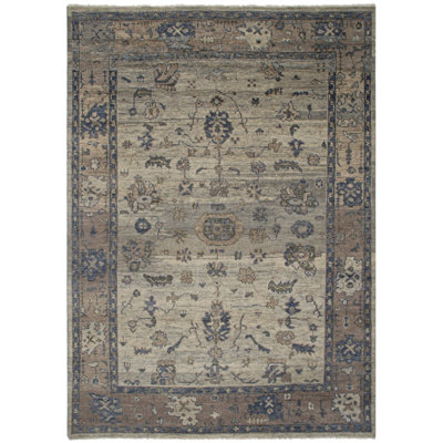 One-of-a-Kind Rectangle 8'9" X 11'10" New Age Area Rug Gray