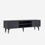 Meuble télé moderne anthracite 63,0 po x 19,0 po x 11,6 po | 100% panneau de particules enduit de mélamine, épaisseur: 0,7 pouce | Design élégant avec des pieds de 7,5 pouces, parfait pour le salon et les espaces de divertissement, durable et élégant-111078843
