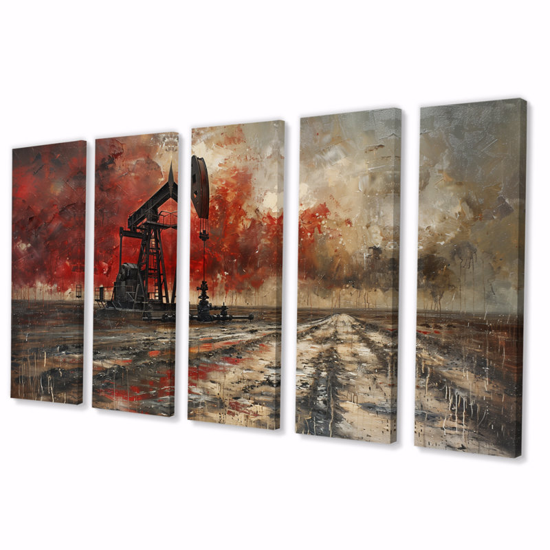 Kynslea - Ensemble d'art mural sur toile, H 32 po x l 80 po