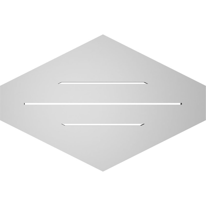 Pente verticale verticale en uréthane 6 pi, 20" H x 30" W x 1" D