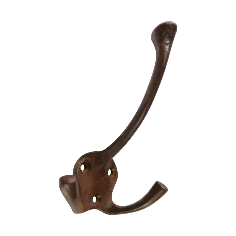 Iron Wall Wall Hook, Rust