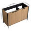 48" Freestanding Bathroom Vanity - Plywood, Coffee, Spacious Storage Coffee Abundant Interior Area