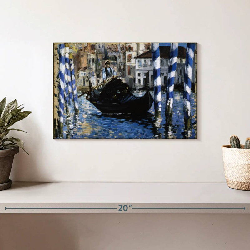 Le Grand Canal, Venise, 1875, H 8 po x l 12 po