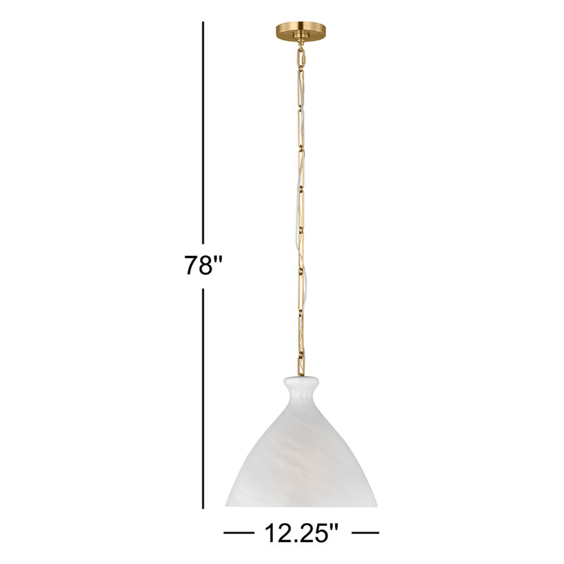 Athena 1 - Light Pendant, Striated Glass