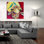 «Girafe and Birds» par St. Hilaire Elizabeth, art mural en verre acrylique