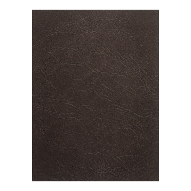 Form Astra 5 - Genuine Leather Modular Sectional with Ottoman, Brown Genuine Leather, 26" H x 112" W x 102.5" D