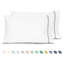 Ensemble de taies d'oreiller ouvertes rayées 100% coton percale-122613803-122613811