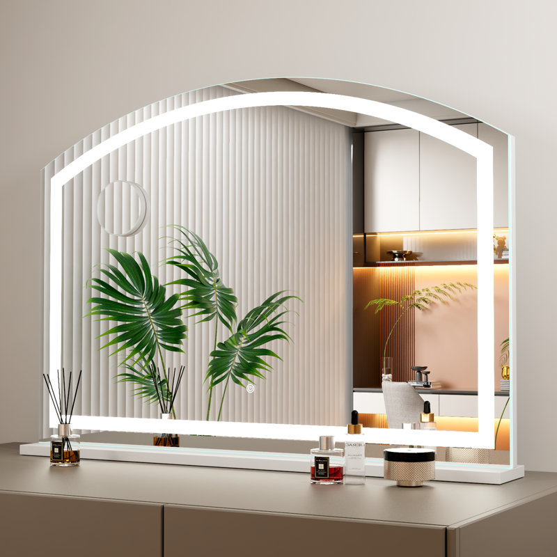 Lighted Makeup Mirror, Hollywood Vanity Mirror with Lights, 28" x 20"