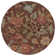 Emrick Hand Hooked Wool/Cotton/Latex Floral Rug in Brown
