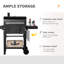 Outsunny 48.75'' W Charcoal Grill