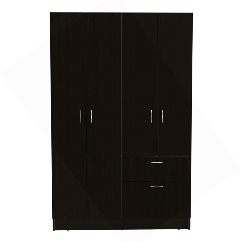 Armoire Alpes, chambre, noir / blanc