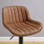 Swivel Upholstered Adjustable Height Counter Stool with Metal Frame-1881020856