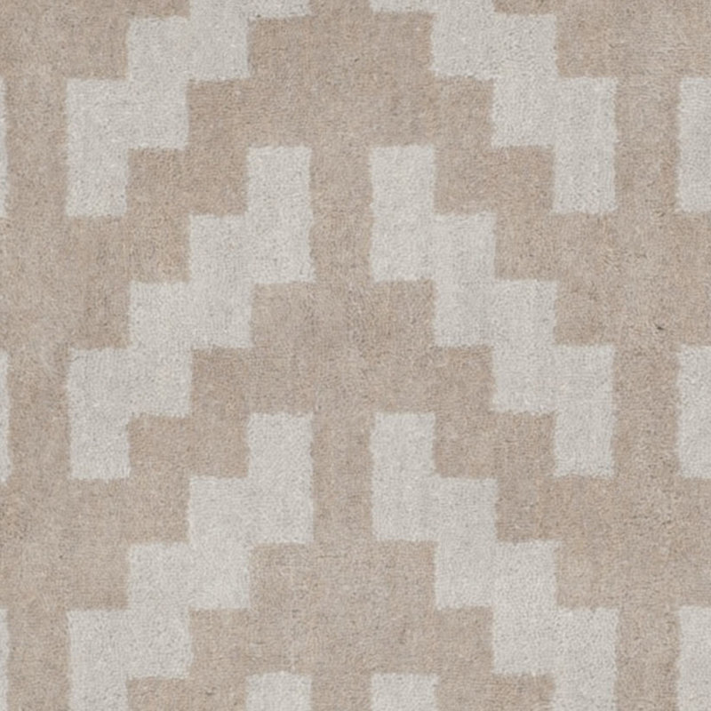 Sanyla Hand Tufted Wool Geometric Rug, Rectangle 2' x 3'