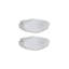 Assiette décorative Calla en céramique blanche-523678586