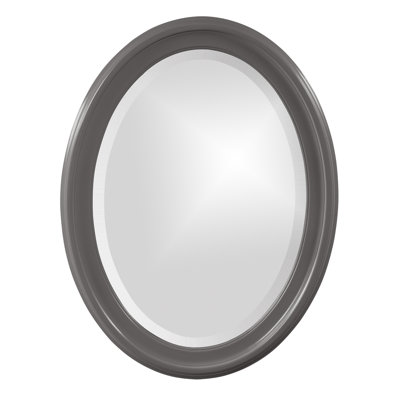 Borna Solid Wood Oval Mirror