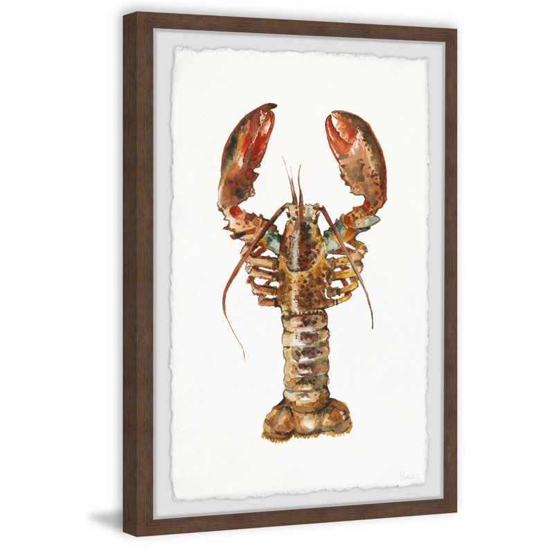 Mighty Lobster by Parvez Taj - Single Picture Frame Print, 45cm H x 38cm W