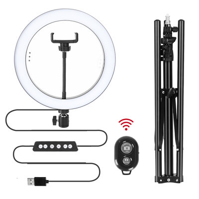 10 Inch RGB with Beauty Mirror and Tripod Lighting Kit