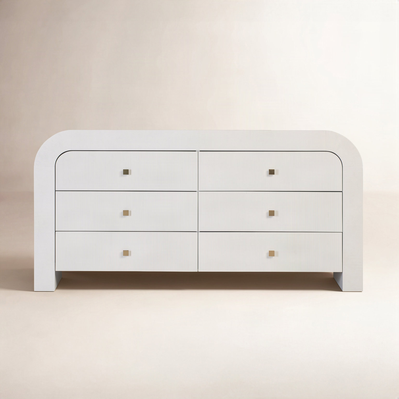 Baxley 6 - Drawer Double Dresser, White