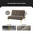 Nunciata 35.5'' Upholstered Convertible Sofa-1176123761