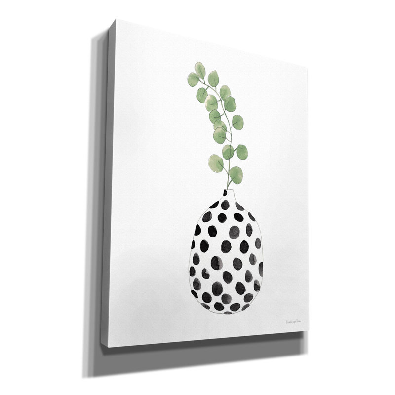 Art mural sur toile Epic Graffiti «Modern Nature 3 Black» par Mercedes Lopez Charro, H 34 po x l 26 po x P 1,5 po